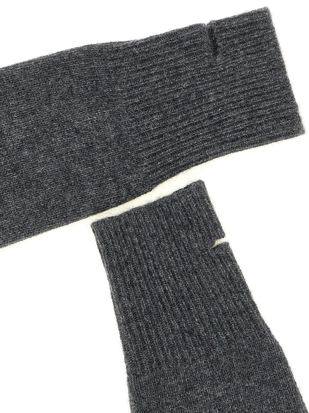 NUDE Gray Wool Gloves