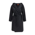 Max Mara Black Wool Oves Aries Coat