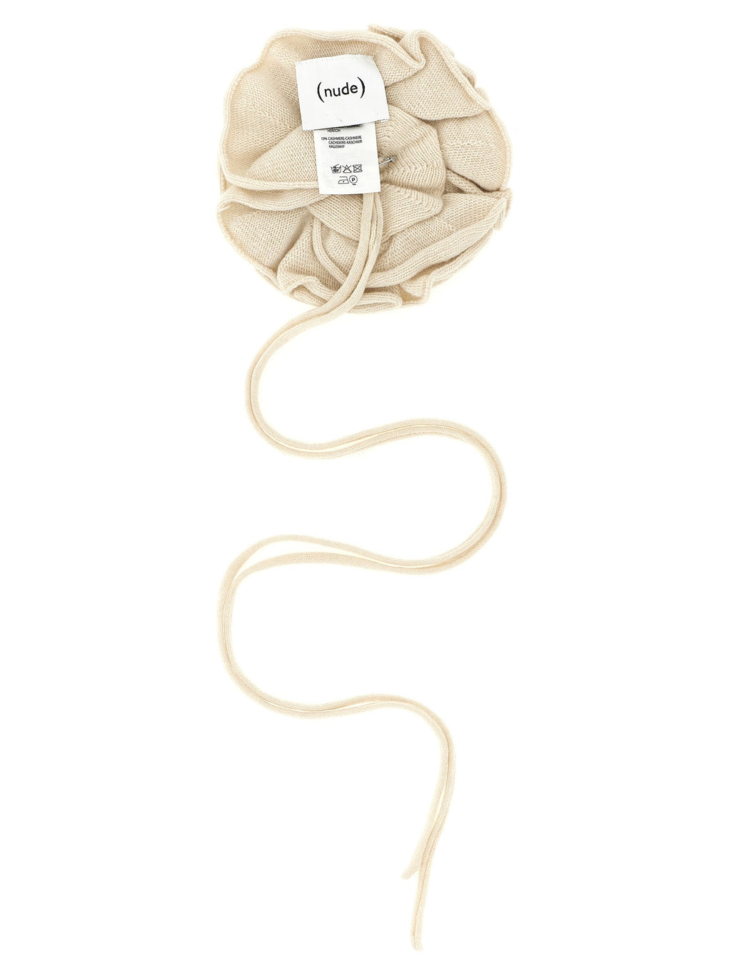 NUDE White Wool Broch