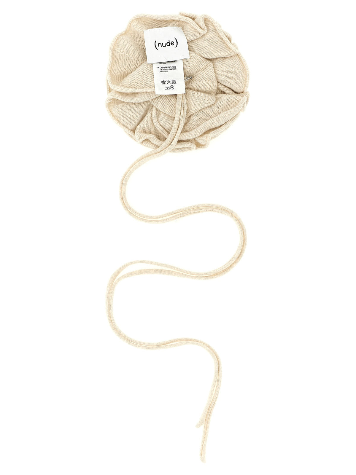 NUDE White Wool Broch
