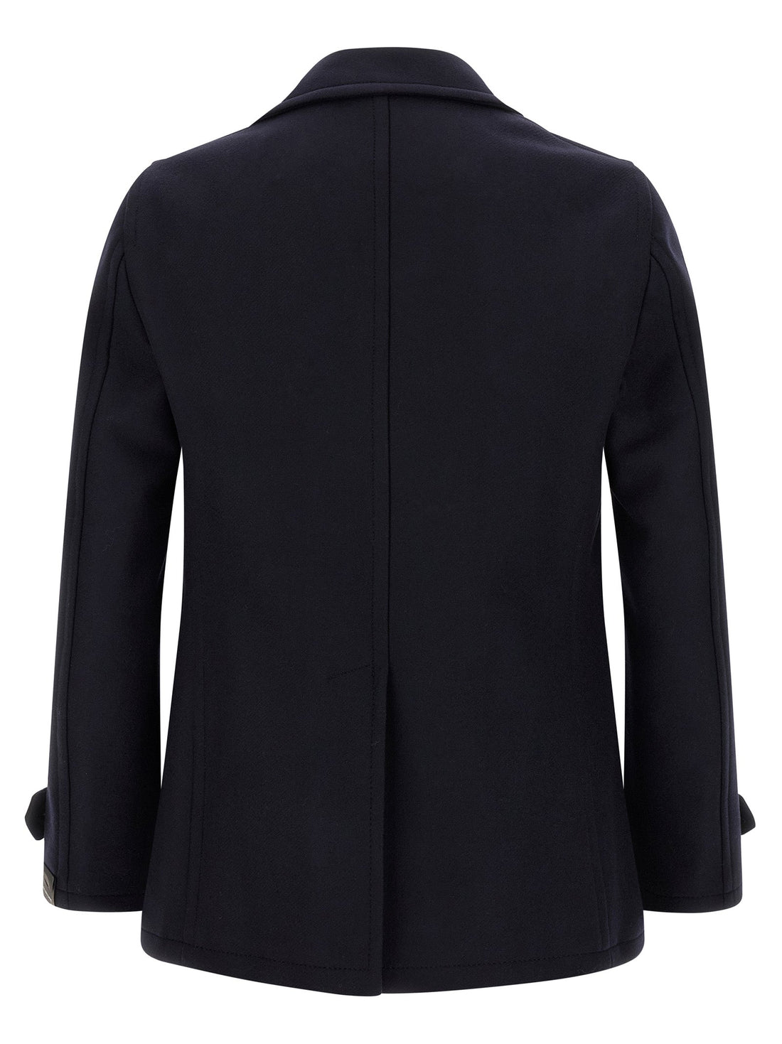 Tagliatore Blue Wool Coat