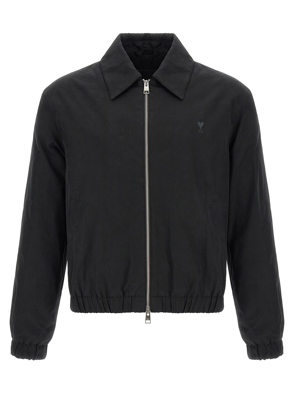 Ami Paris Black Cotton Bomber