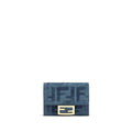 Fendi Blue Cotton Wallet