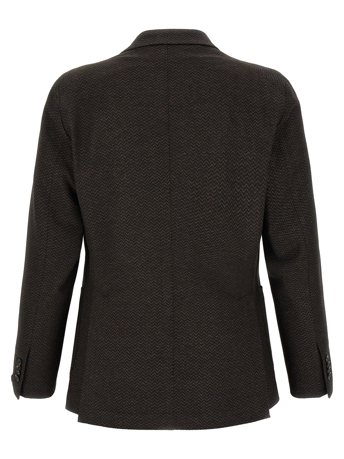 Tagliatore Brown Virgin Wool Blazer