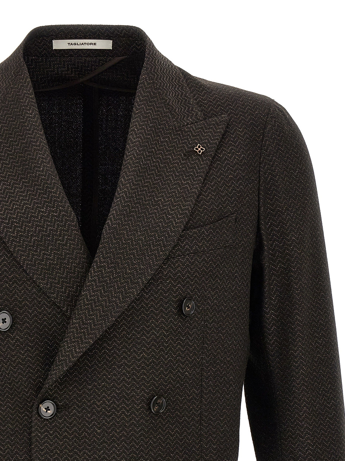 Tagliatore Brown Virgin Wool Blazer