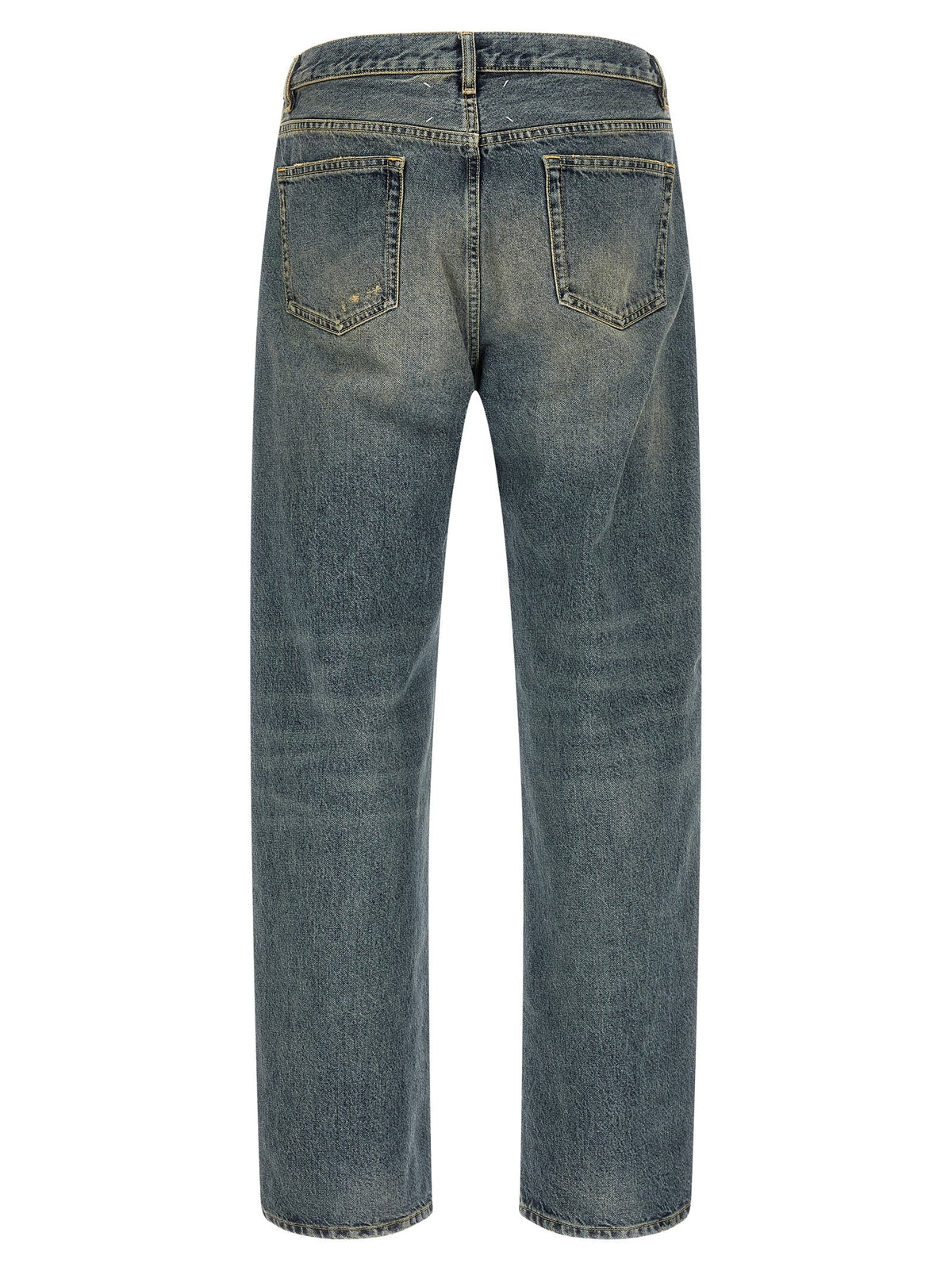 Maison Margiela Blue Cotton Straight-Leg Jeans