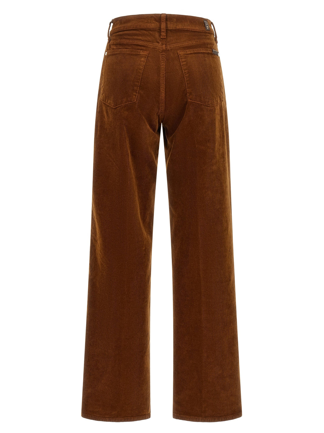 7 For All Mankind Brown Cotton Casual Pants