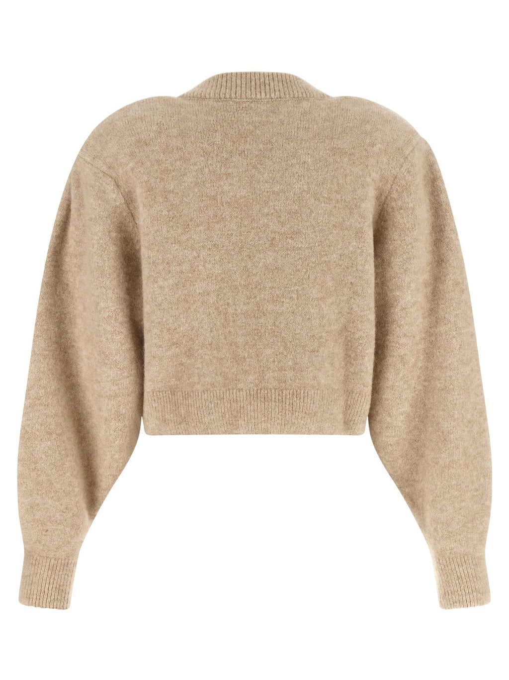 ROTATE BIRGER CHRISTENSEN Beige Wool Cardigan