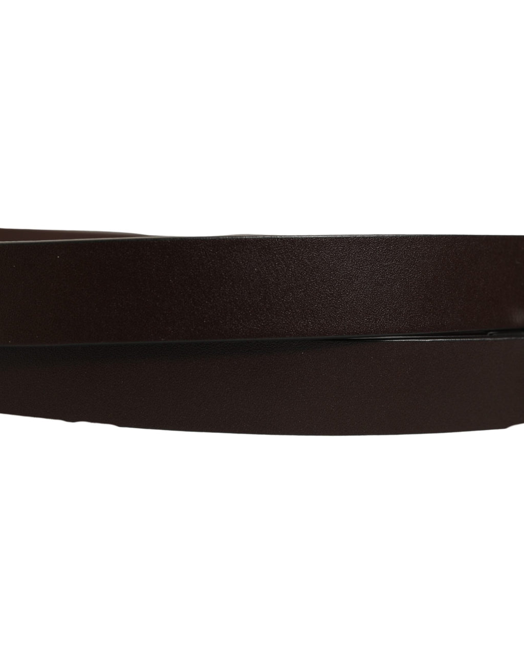 Dolce & Gabbana Brown Leather Double Wrap Metal Buckle Belt