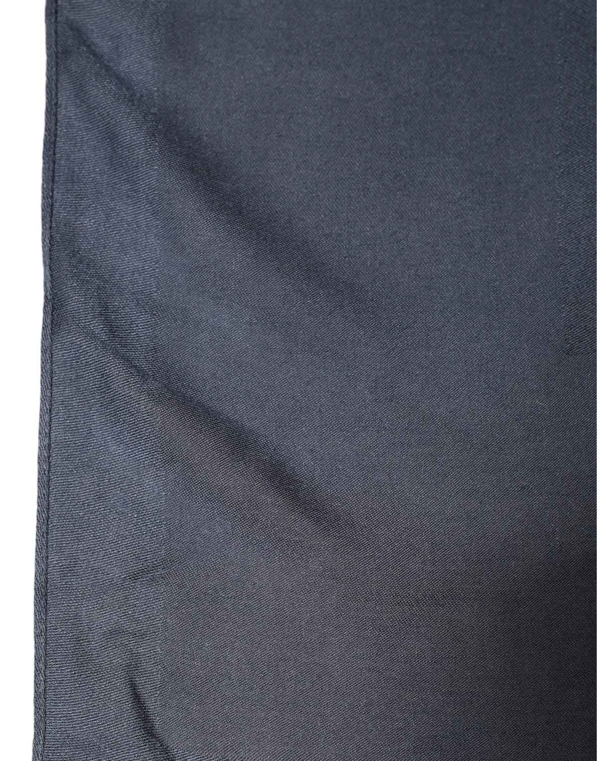 Dolce & Gabbana Dark Blue Modal Frayed Edge Lace Stole Scarf