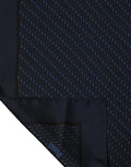 Dolce & Gabbana Dark Blue Silk Pocket Square Foulard Scarf