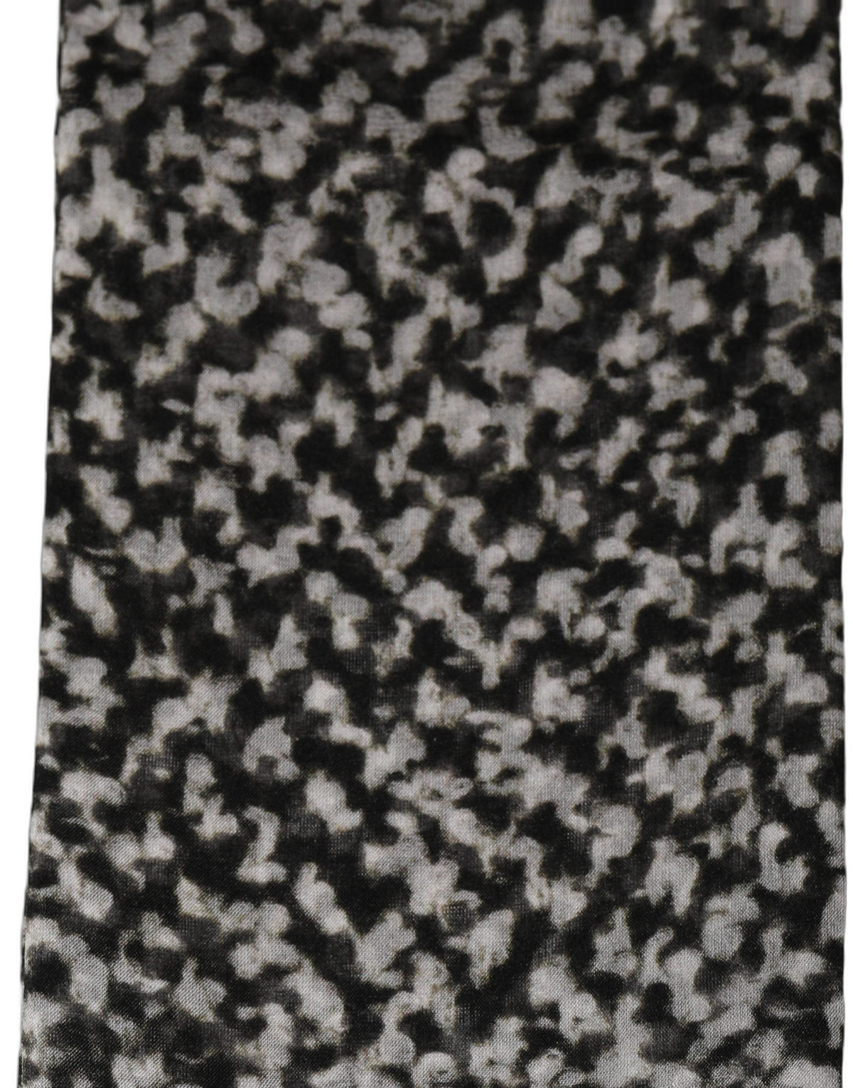 Dolce & Gabbana Black White Herringbone Tweed Shawl Scarf
