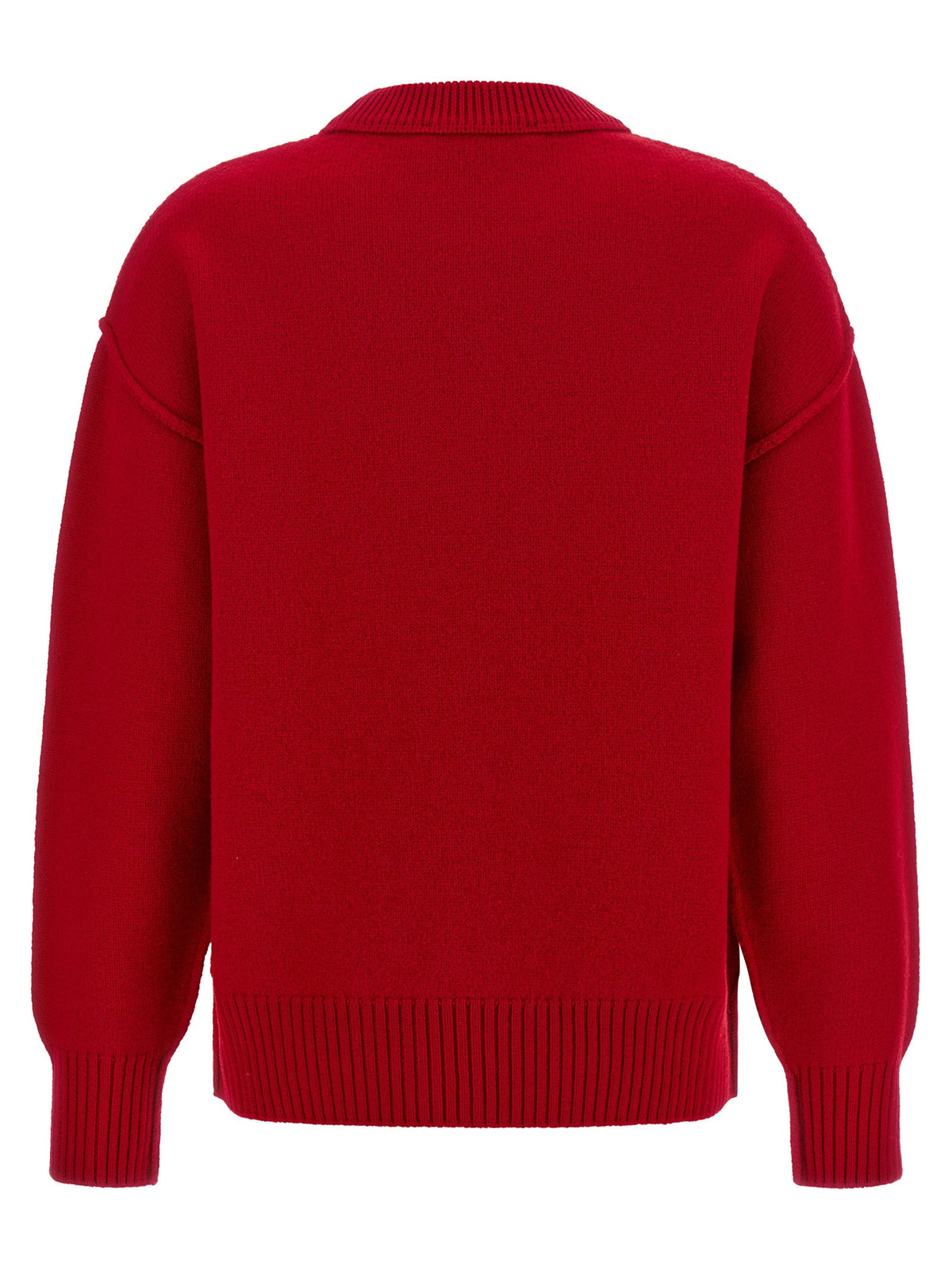 Ami Paris Red Wool Cardigan