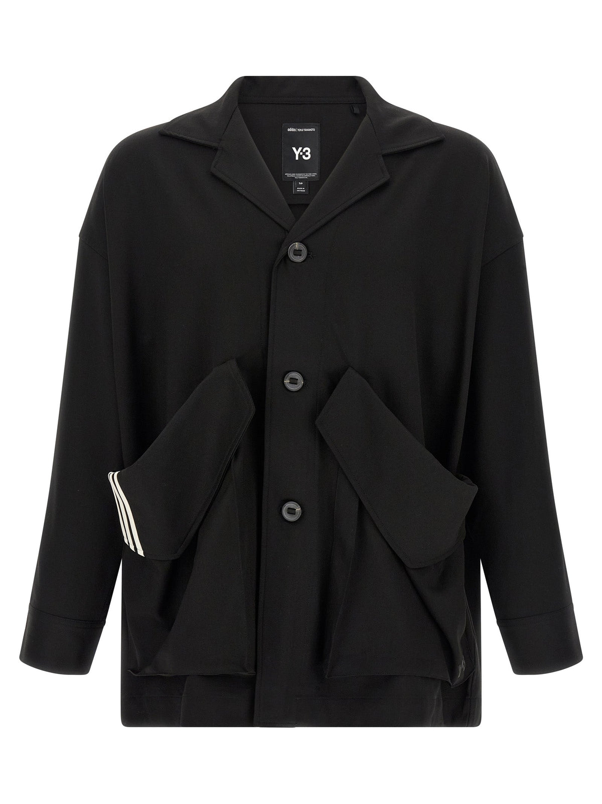 Y-3 Black Wool Blazer