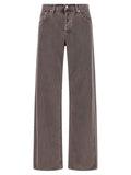 Agolde Purple Cotton Relaxed Fit Jeans