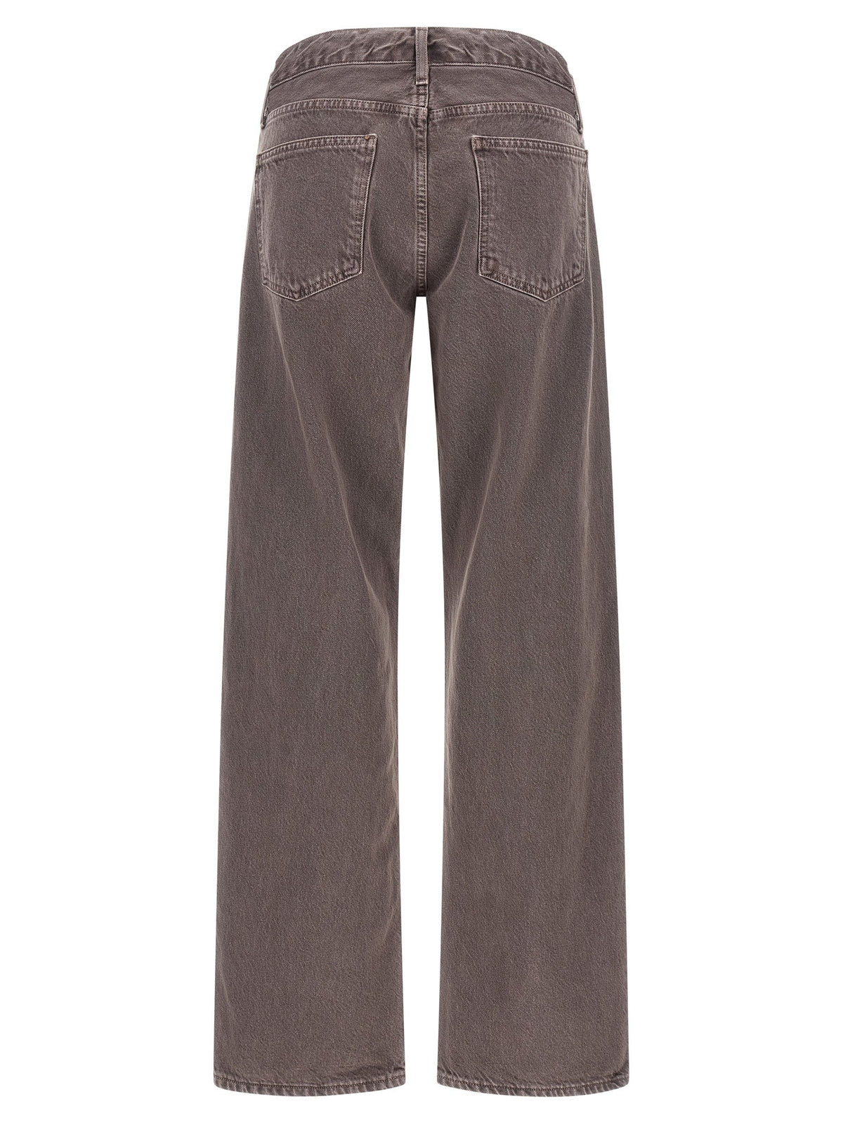Agolde Purple Cotton Relaxed Fit Jeans