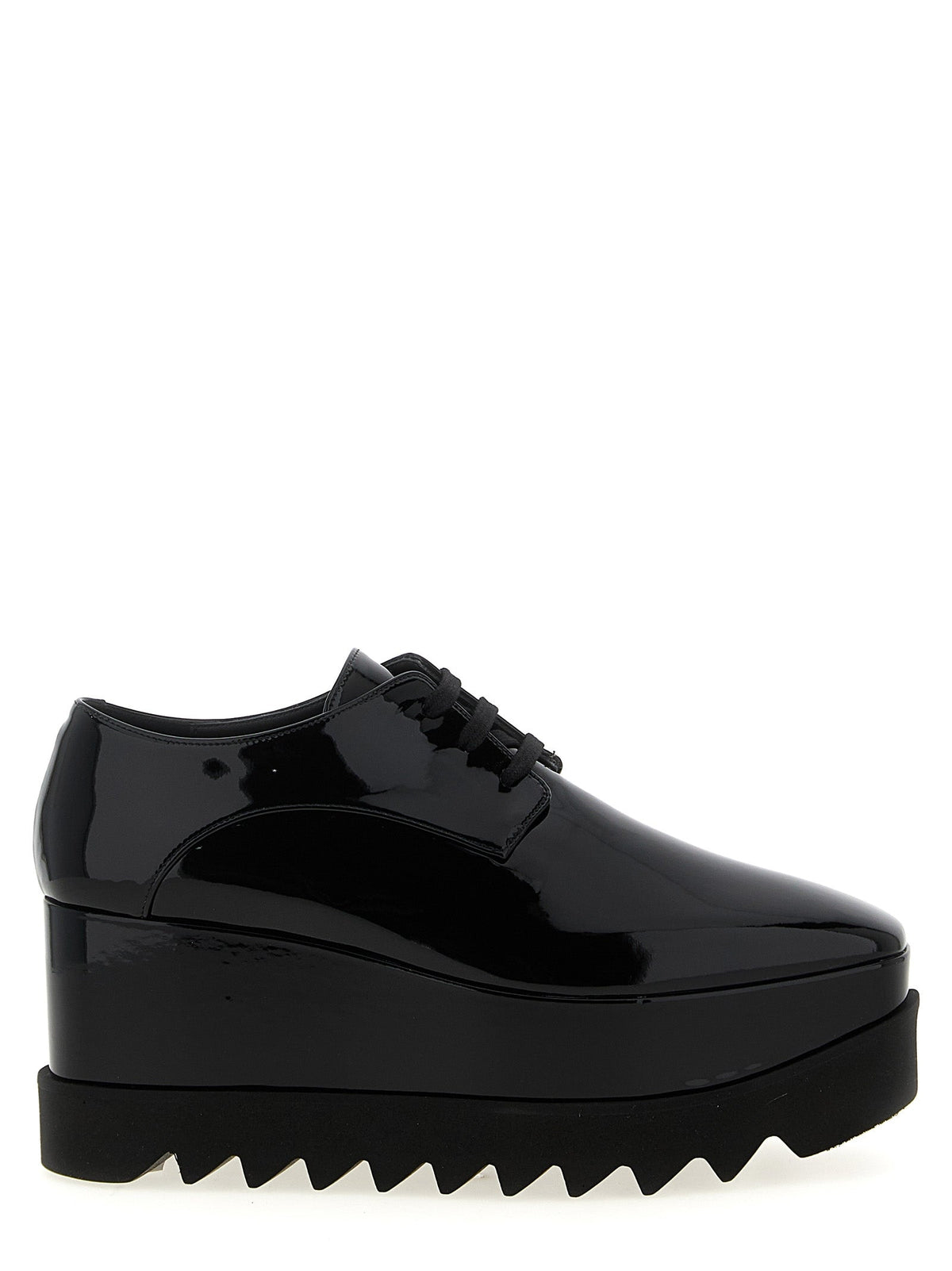 Stella McCartney Black Polyethylene Wedge Sandals