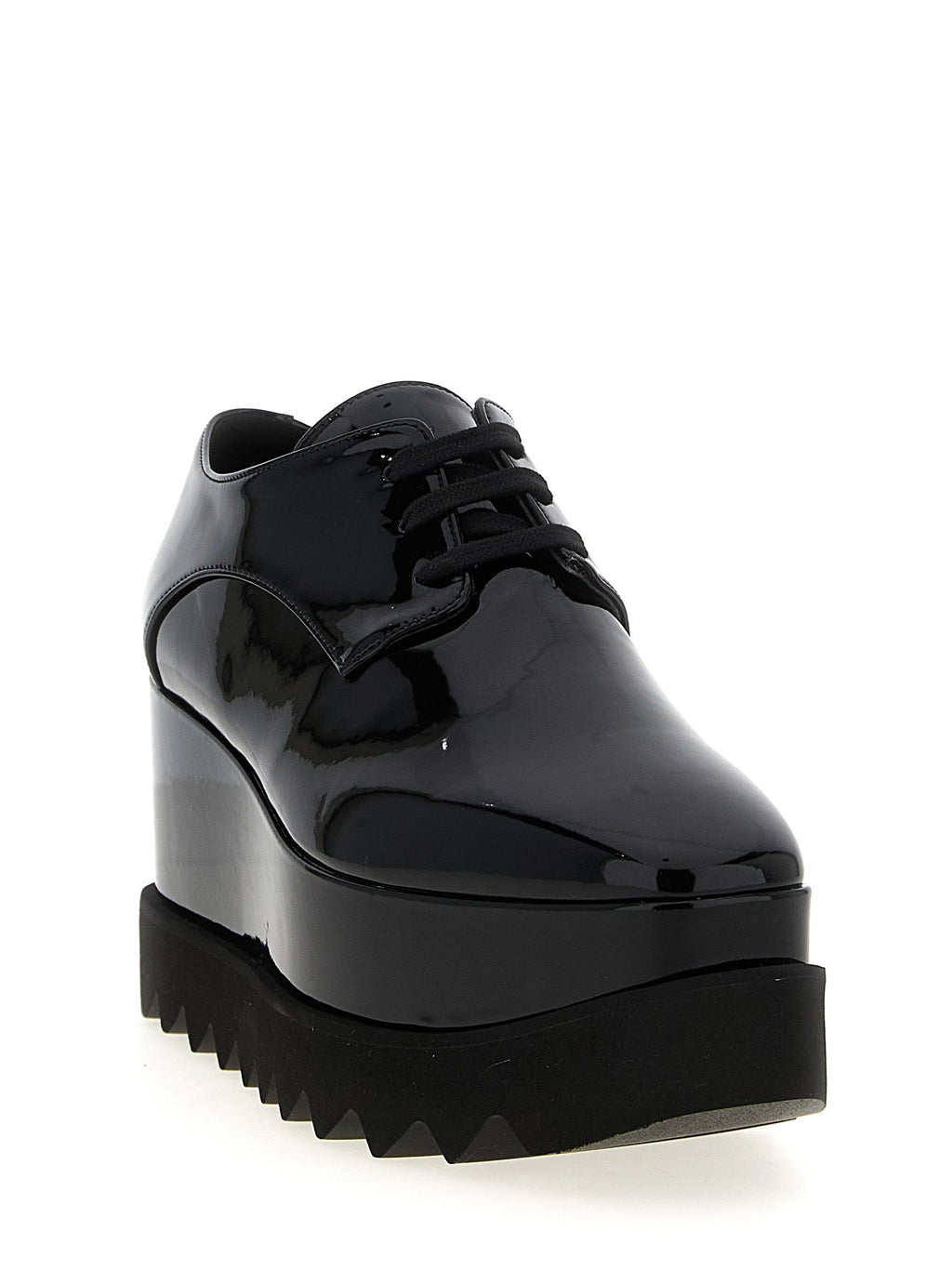 Stella McCartney Black Polyethylene Wedge Sandals