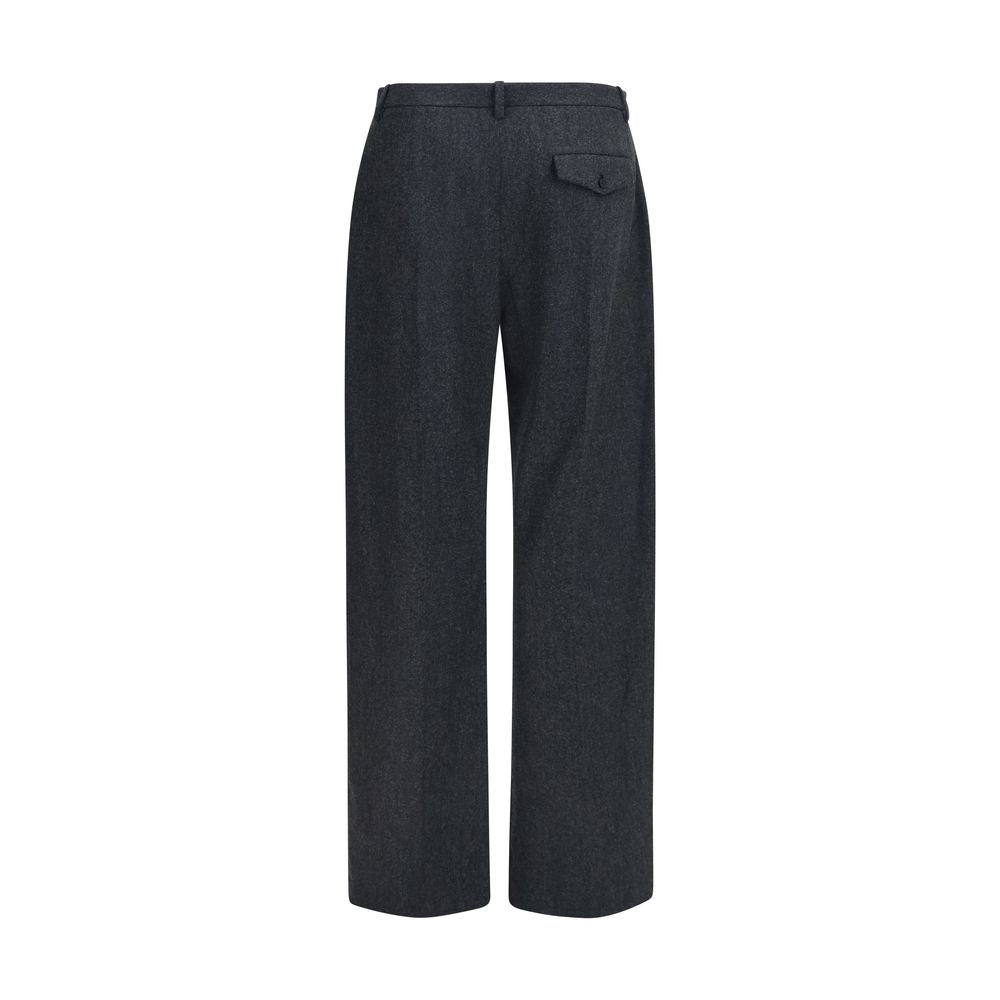 Khaite Gray Wool Oves Aries Casual Pants