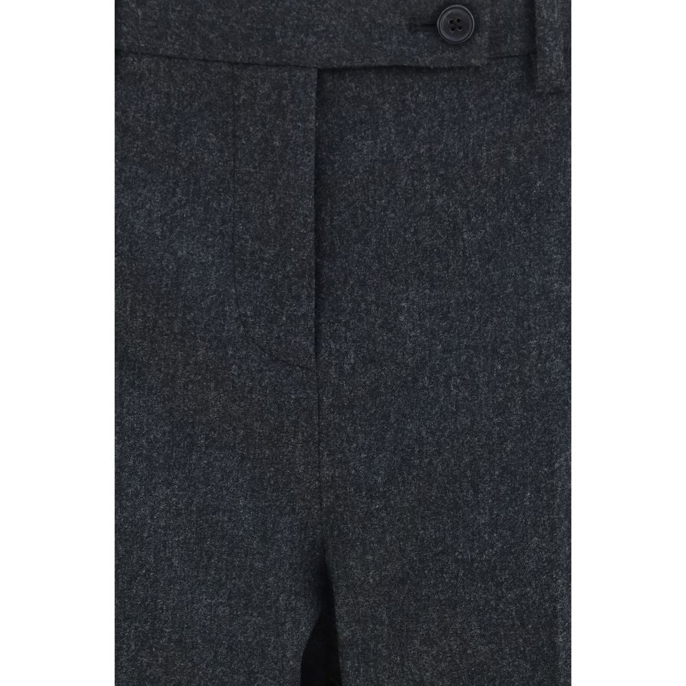 Khaite Gray Wool Oves Aries Casual Pants