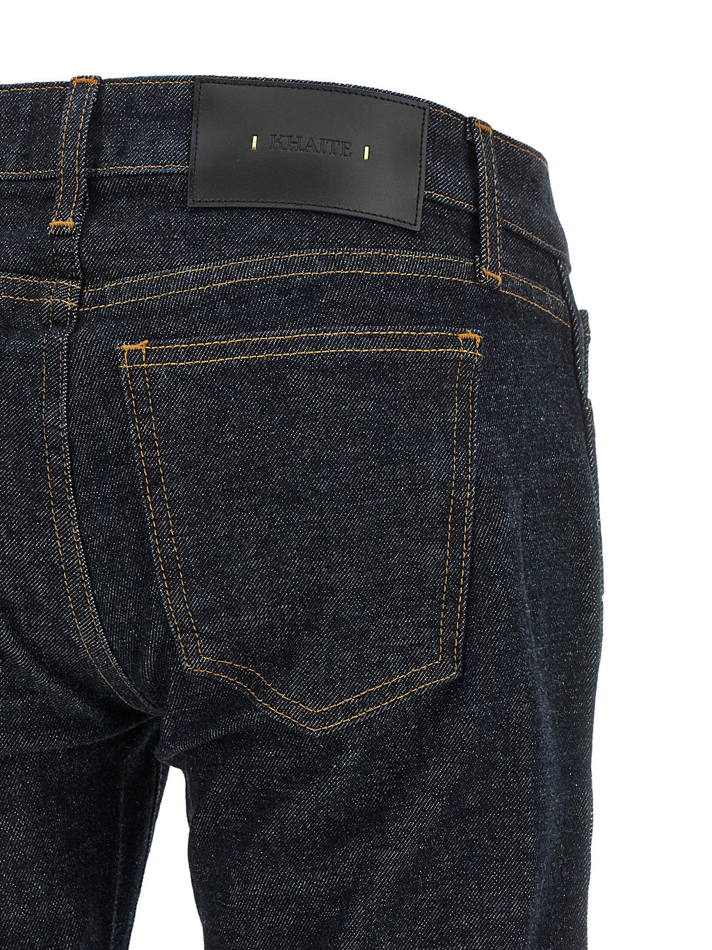 Khaite Blue Cotton Flared Jeans