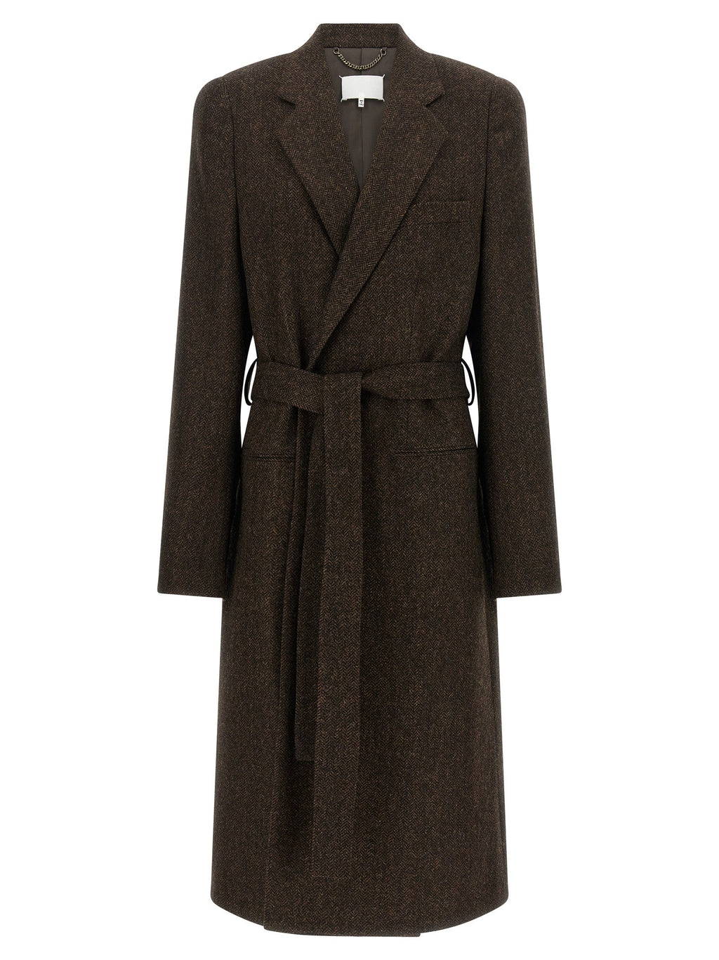 Maison Margiela Brown Wool Coat