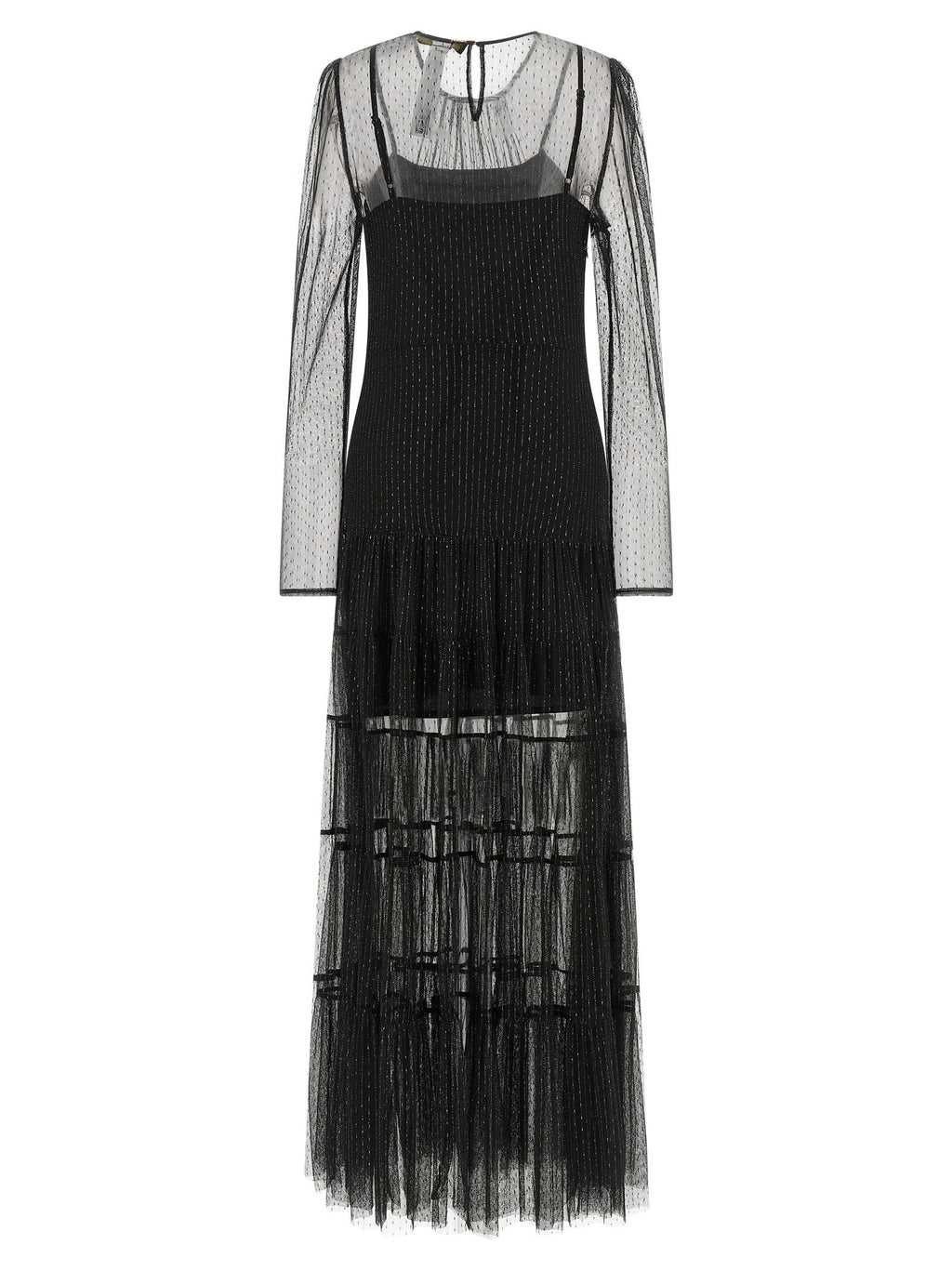 Twinset Black Polyamide Long Dress