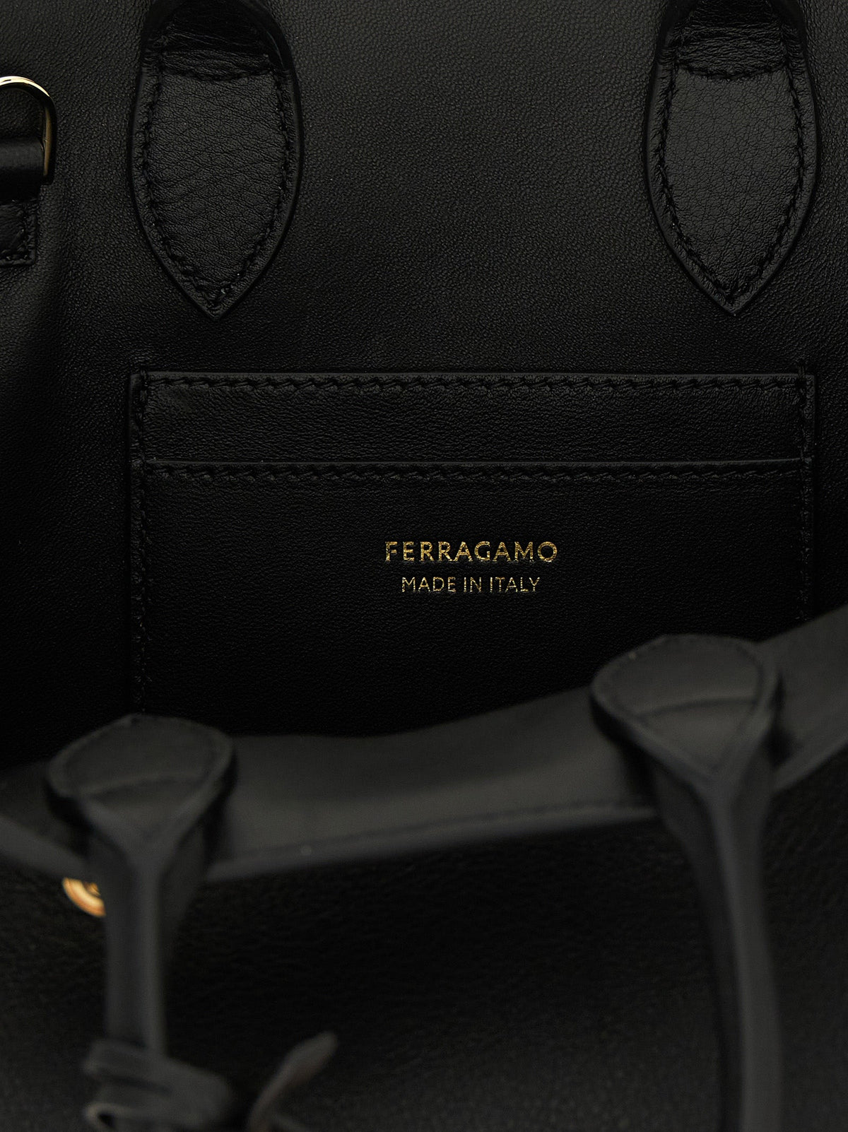 Ferragamo Black Calfskin Handbag