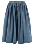 MM6 Maison Margiela Blue Cotton Bermuda Shorts