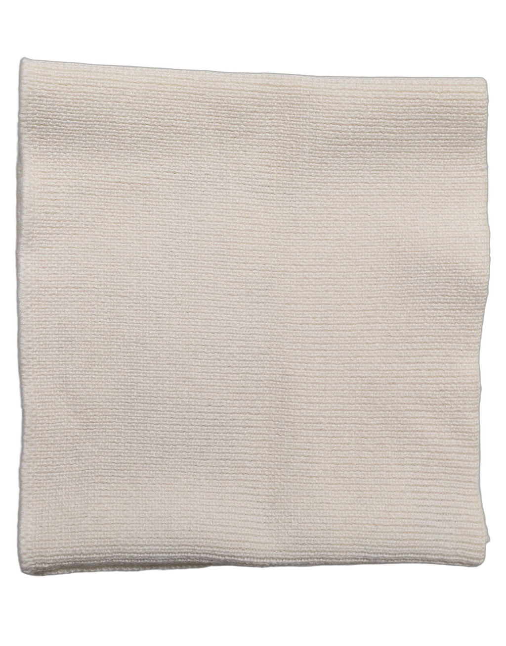 Dolce & Gabbana Men White Polyester Knitted Neck Warmer Scarf