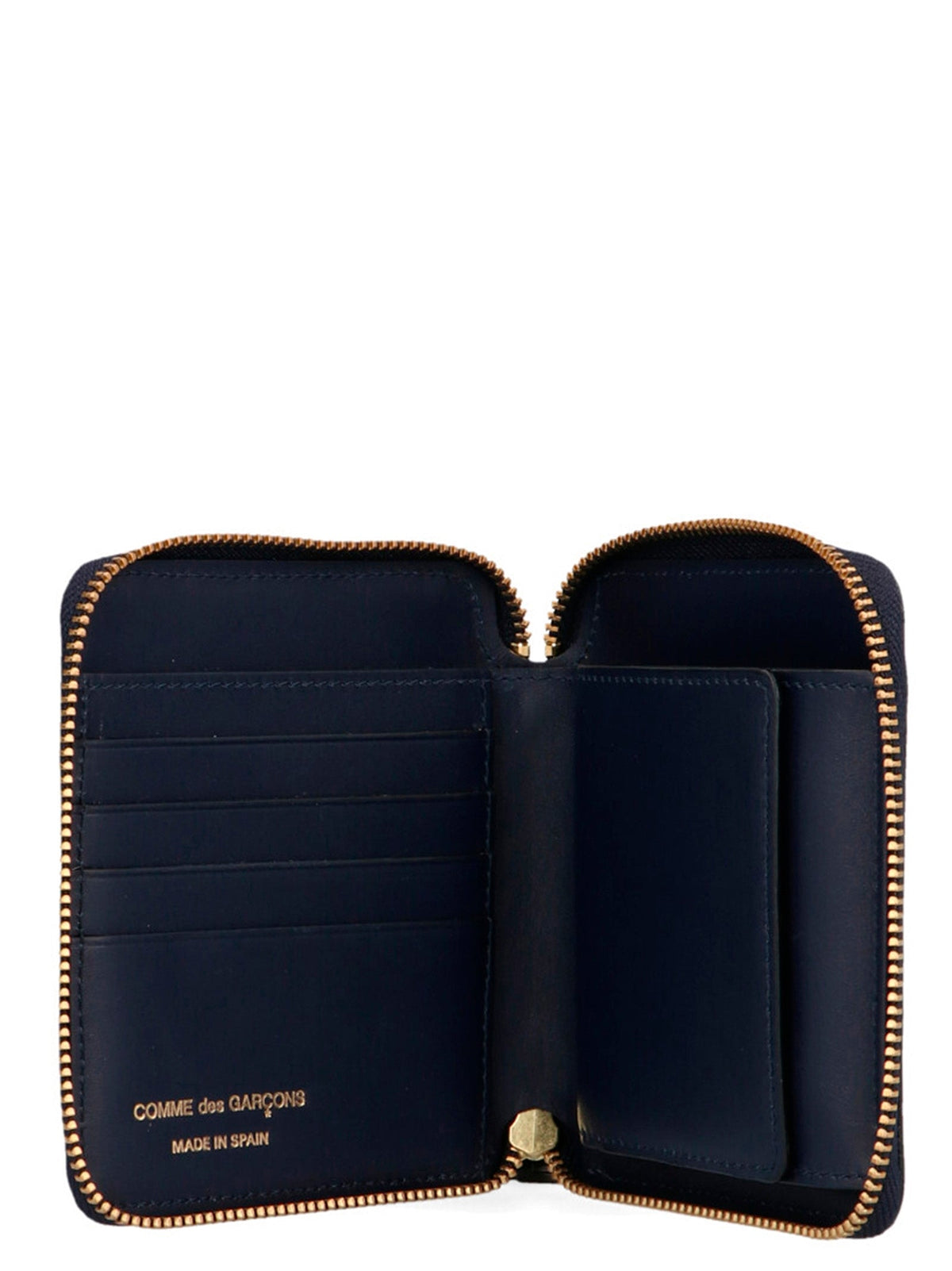 Comme Des Garçons Blue Calfskin Wallet