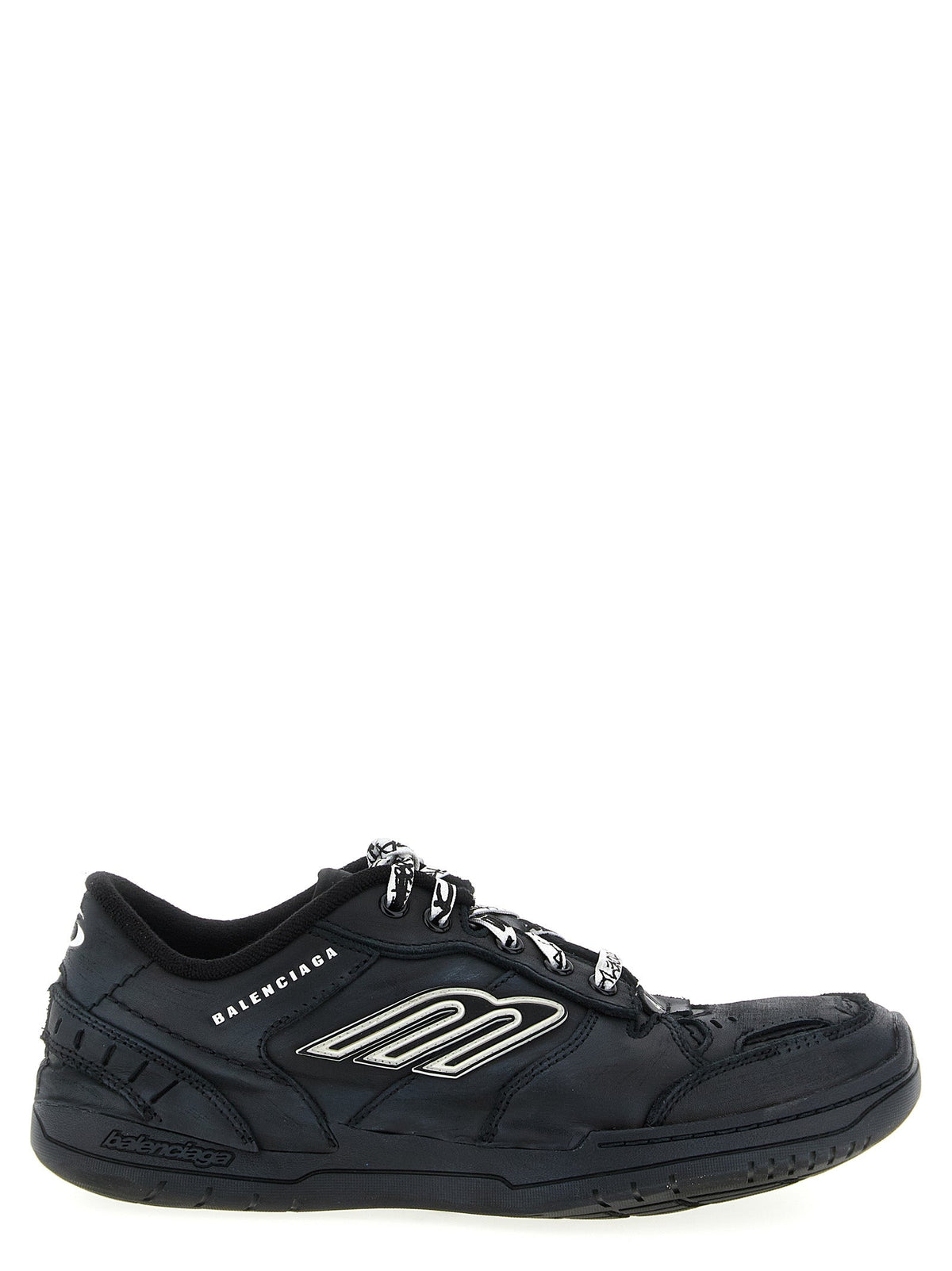 Balenciaga Black Calfskin Athletic Sneakers