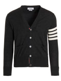 Thom Browne Gray Merino Wool Cardigan