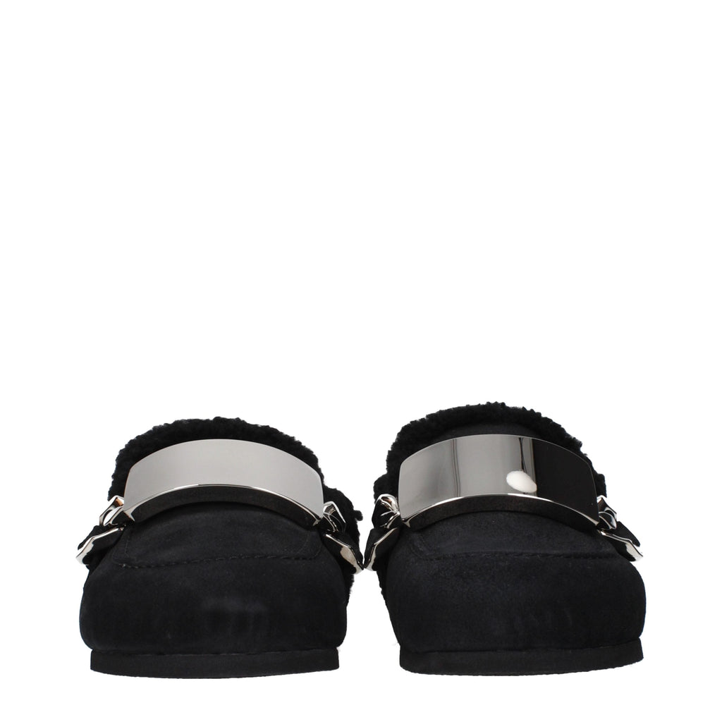 J.W.Anderson Black Leather Slippers
