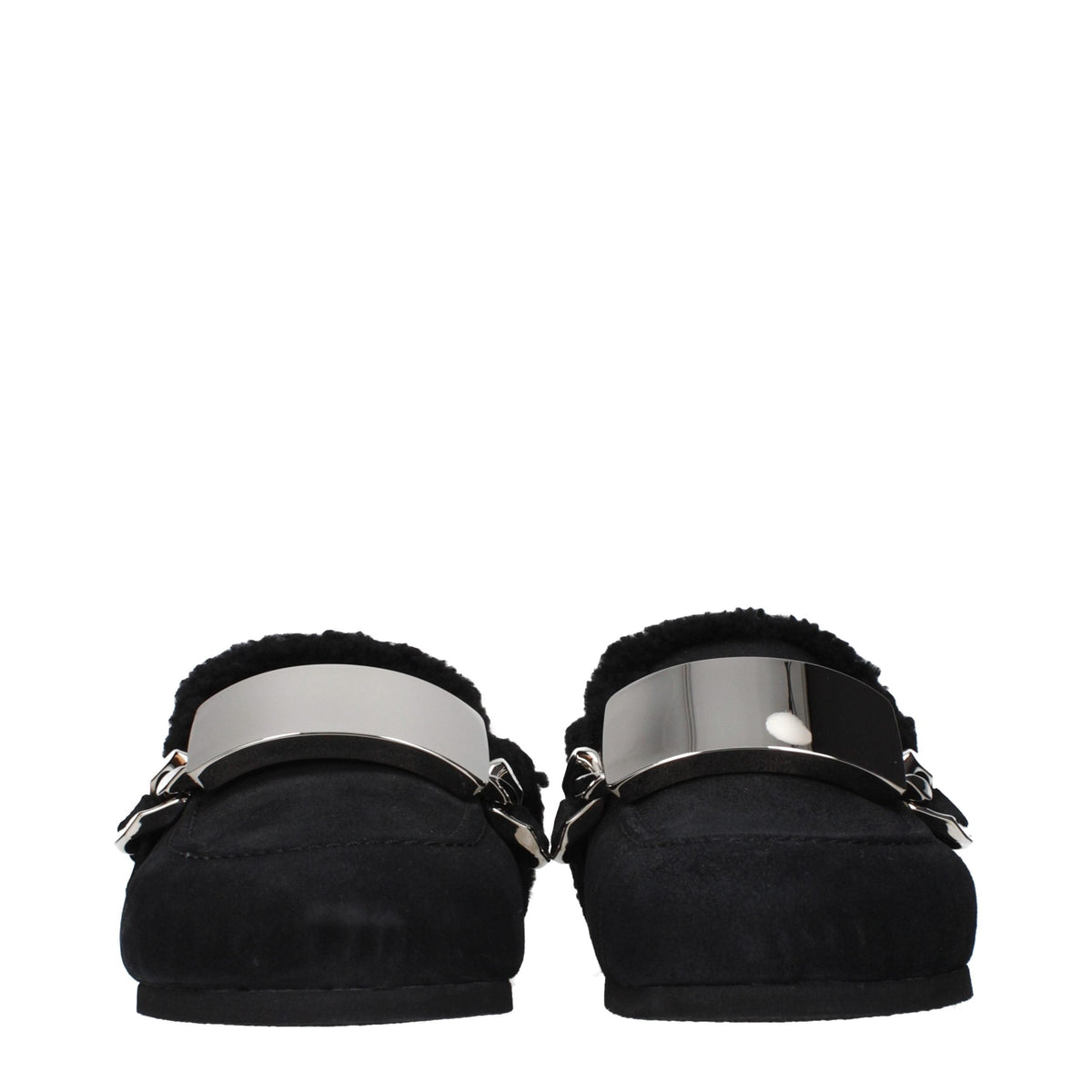 J.W.Anderson Black Leather Slippers