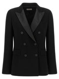 Alberto Biani Black Triacetate Blazer