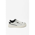 Colmar Black And White Leather Low Top Sneakers