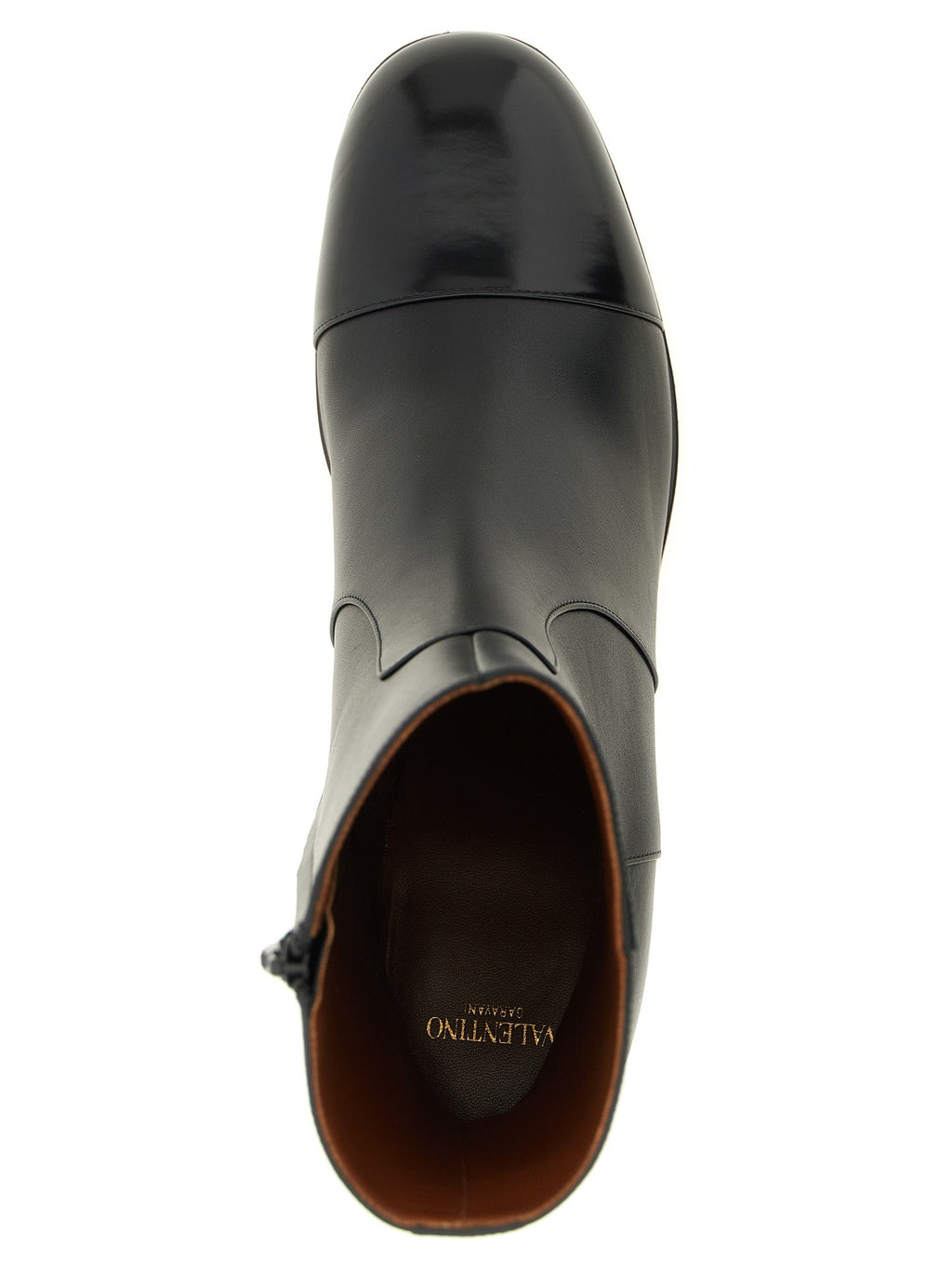 Valentino Garavani Black Calfskin Ankle Boots
