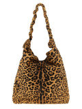 Saint Laurent Brown Calfskin Shoulder Bag
