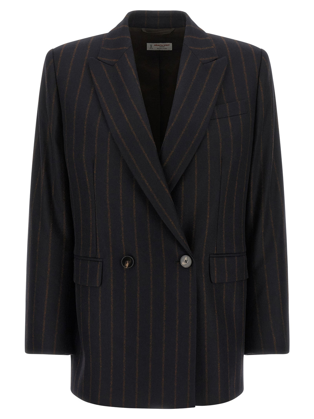 Alberto Biani Blue Wool Blazer