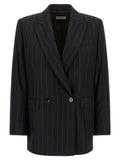 Alberto Biani Blue Wool Blazer