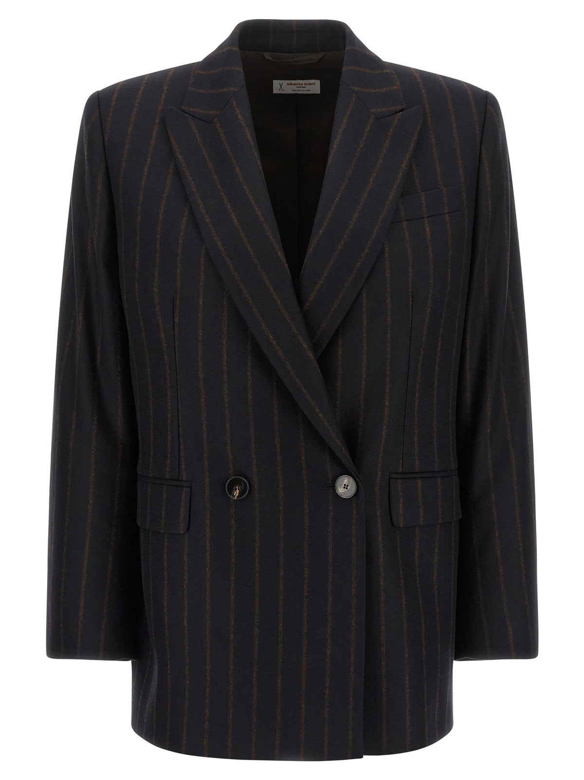 Alberto Biani Blue Wool Blazer