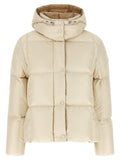 Moncler White Polyamide Full-Length Jacket