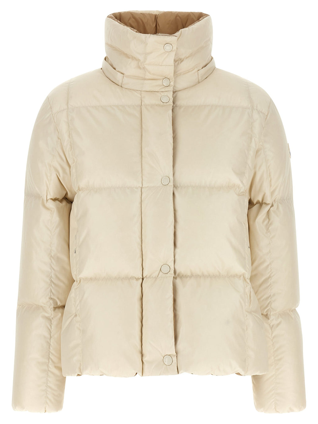 Moncler White Polyamide Full-Length Jacket
