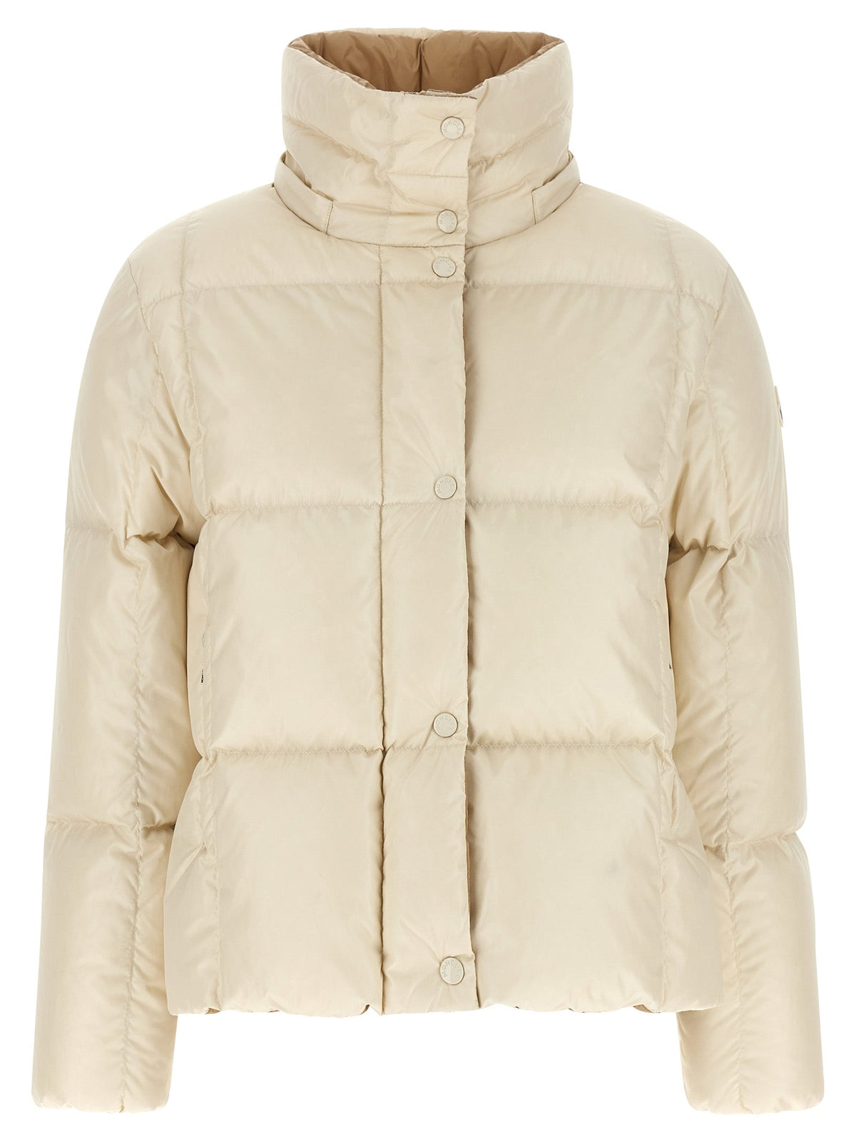Moncler White Polyamide Full-Length Jacket