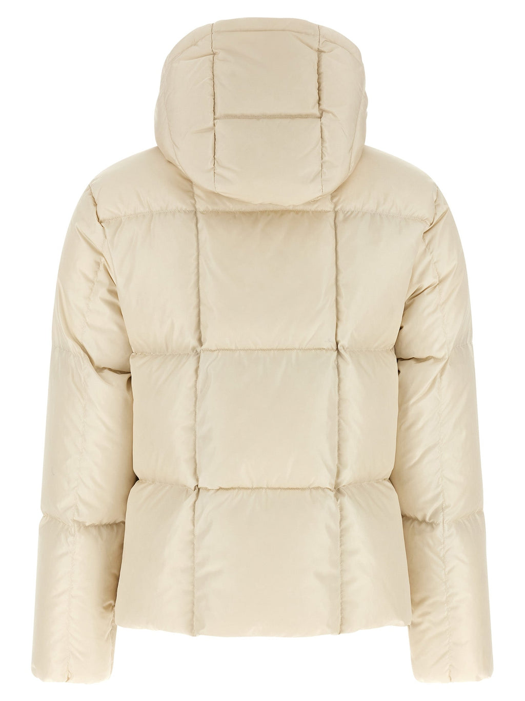 Moncler White Polyamide Full-Length Jacket