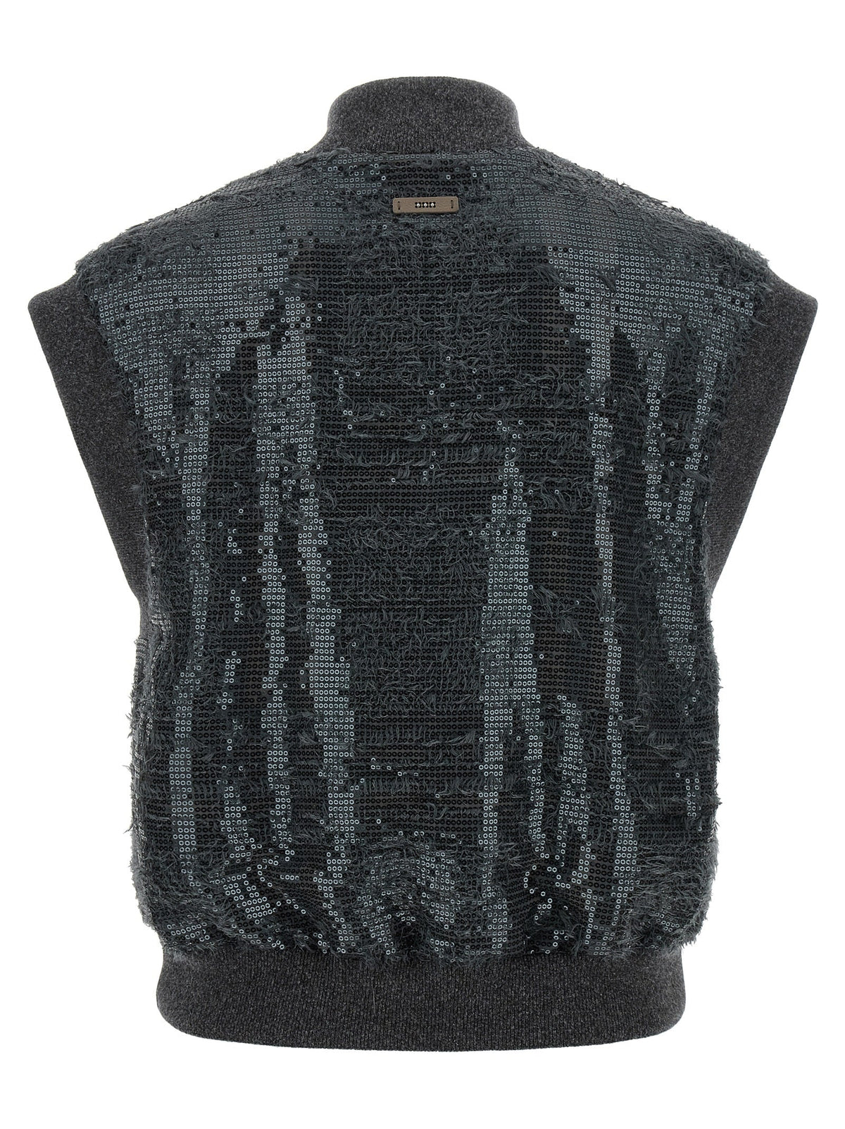 Peserico Gray Polyester Sleeveless Jacket