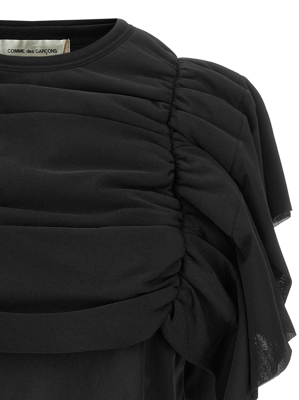 Comme Des Garçons Black Polyester Pattern Shirt