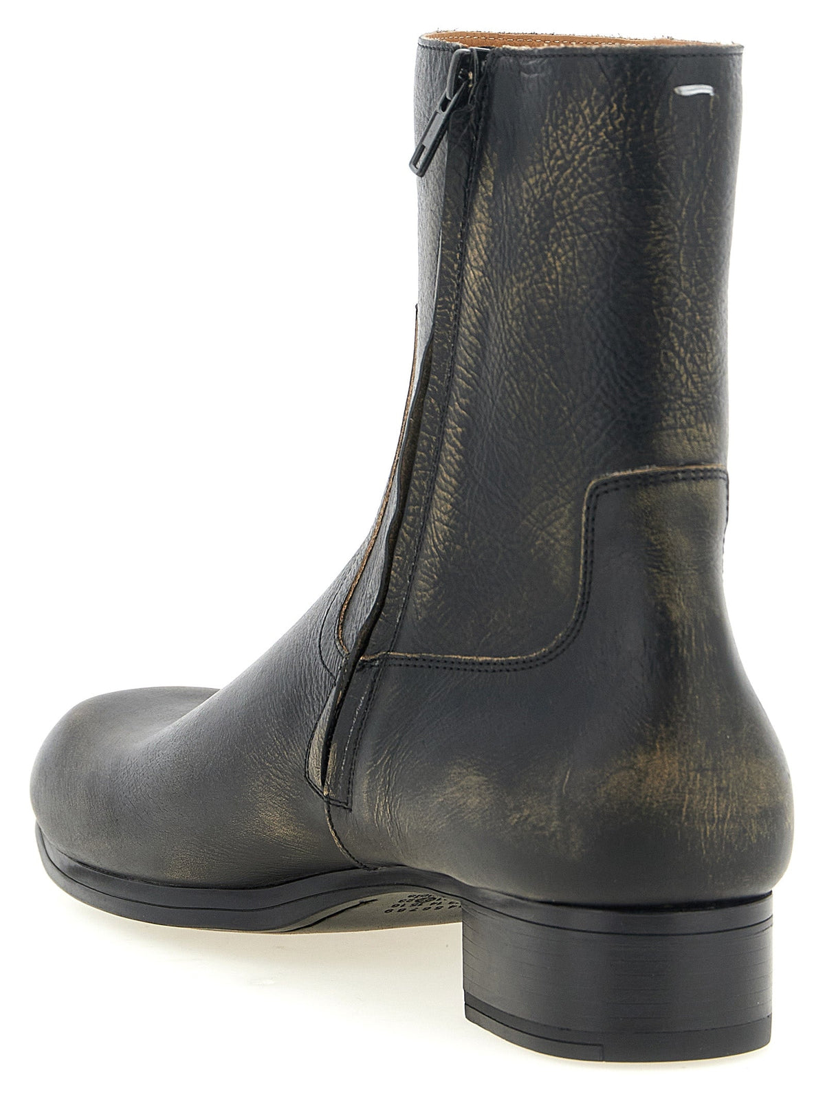 Maison Margiela Black Calfskin Ankle Boots