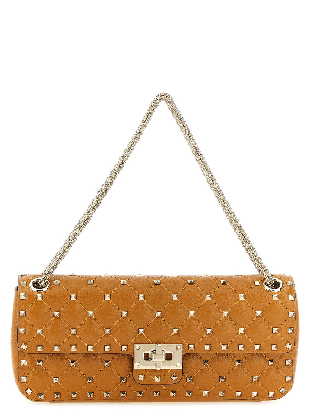 Valentino Garavani Orange Goatskin Shoulder Bag